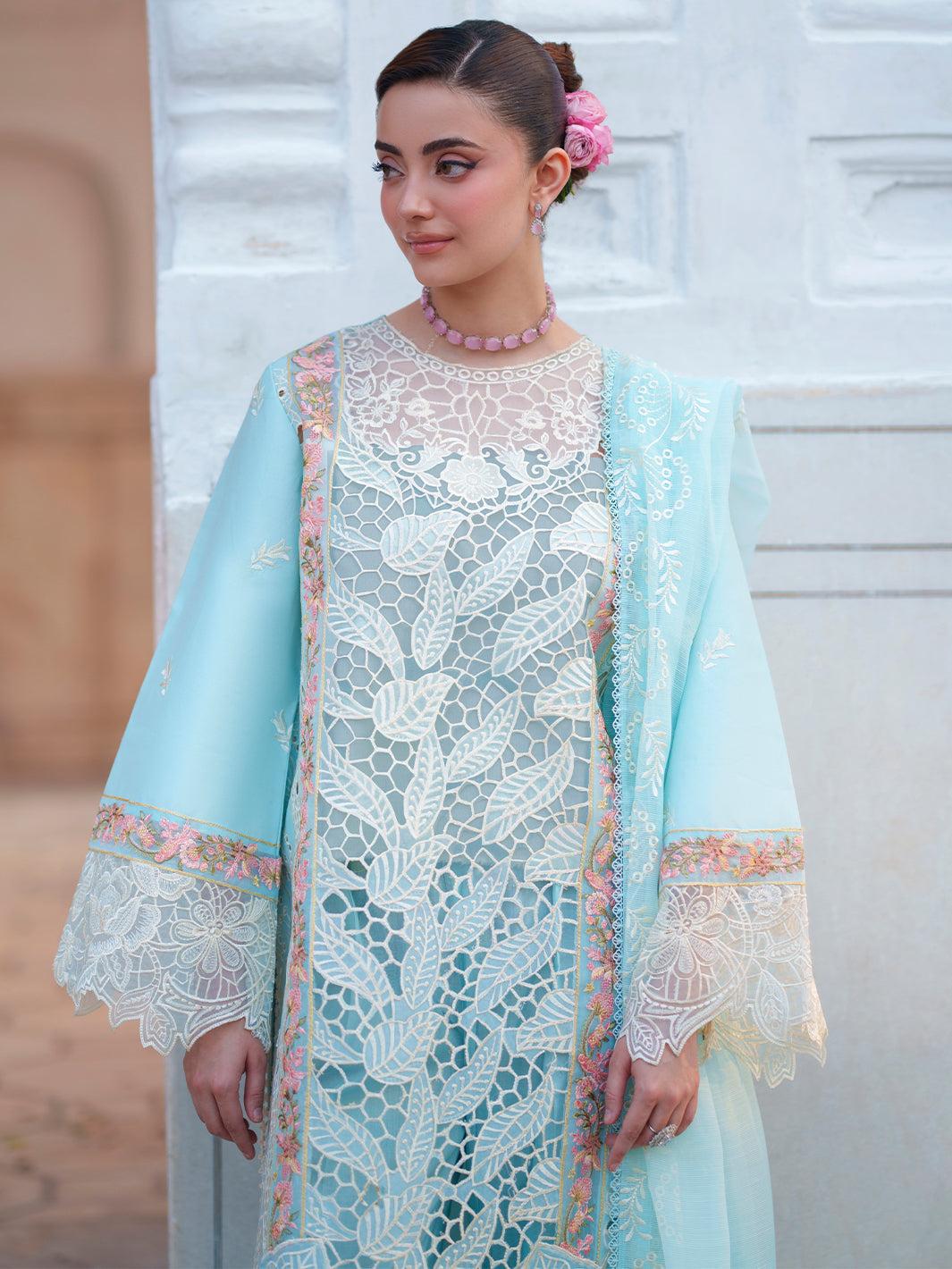 Mahnur | Nilofer Luxury Lawn 26 | NL-03 by Mahnur - Designer Dress  - Type : Ladies Clothes - Available at Libayah - 100% Original 