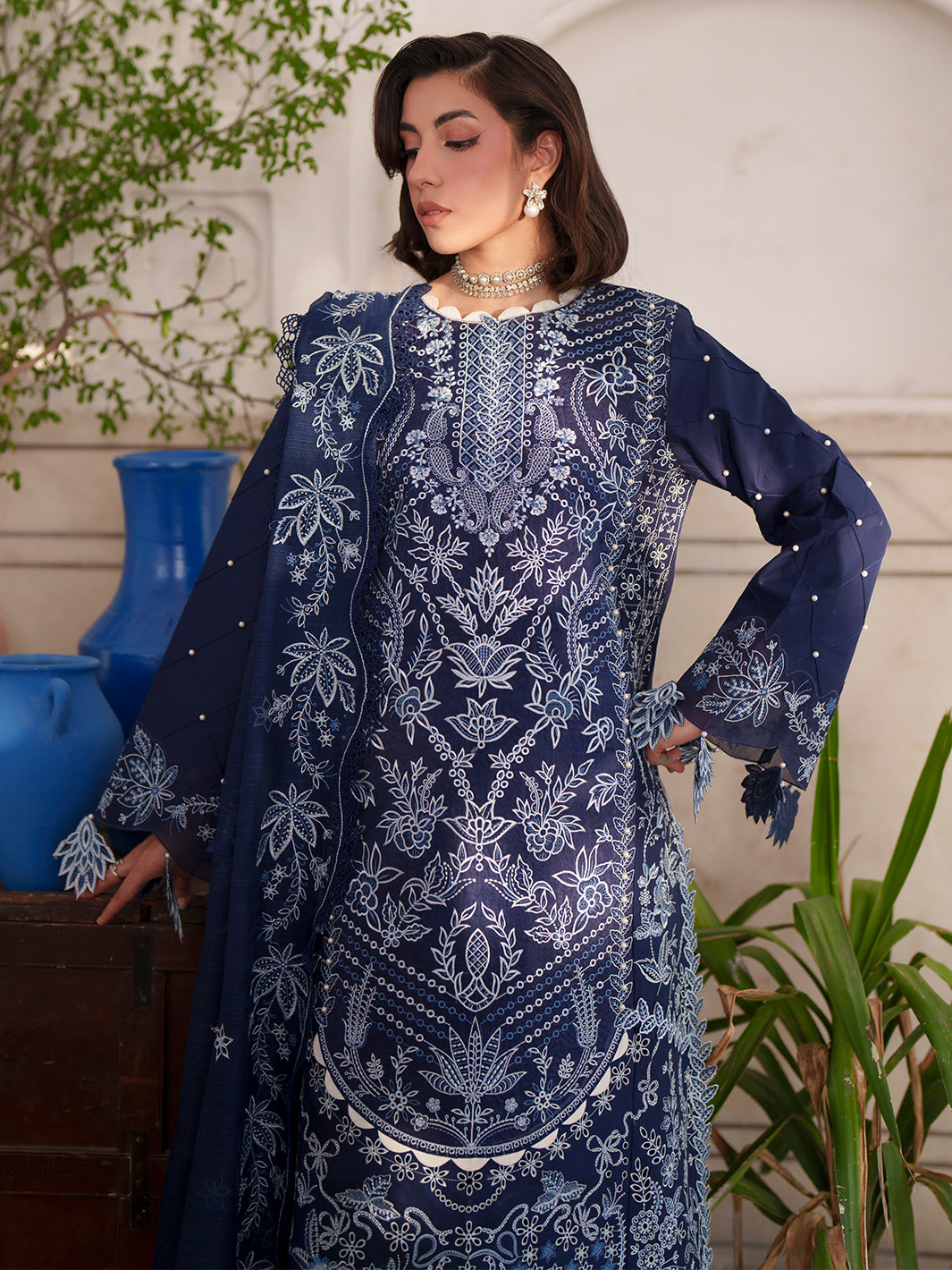 Mahnur | Nilofer Luxury Lawn 26 | NL-04 by Mahnur - Designer Dress  - Type : Ladies Clothes - Available at Libayah - 100% Original 