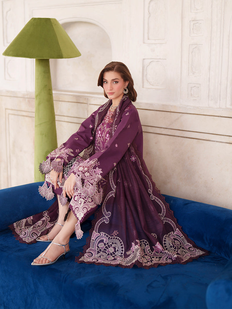 Mahnur | Nilofer Luxury Lawn 26 | NL-10 by Mahnur - Designer Dress  - Type : Ladies Clothes - Available at Libayah - 100% Original 