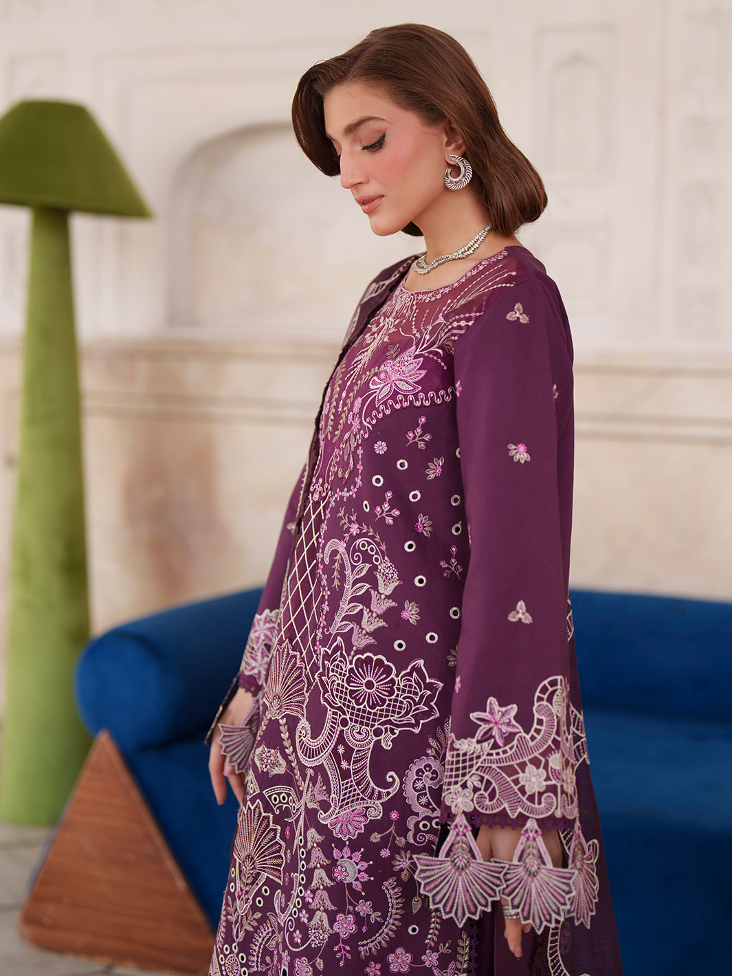 Mahnur | Nilofer Luxury Lawn 26 | NL-10 by Mahnur - Designer Dress  - Type : Ladies Clothes - Available at Libayah - 100% Original 