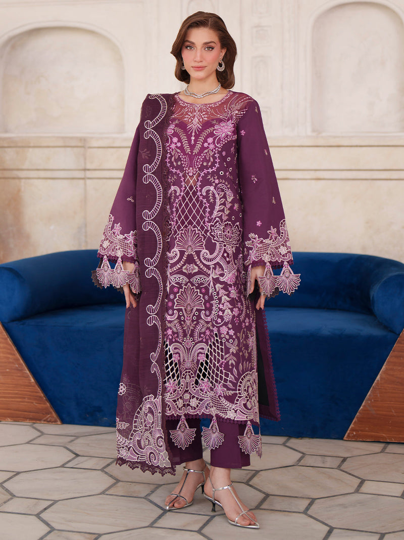 Mahnur | Nilofer Luxury Lawn 26 | NL-10 by Mahnur - Designer Dress  - Type : Ladies Clothes - Available at Libayah - 100% Original 