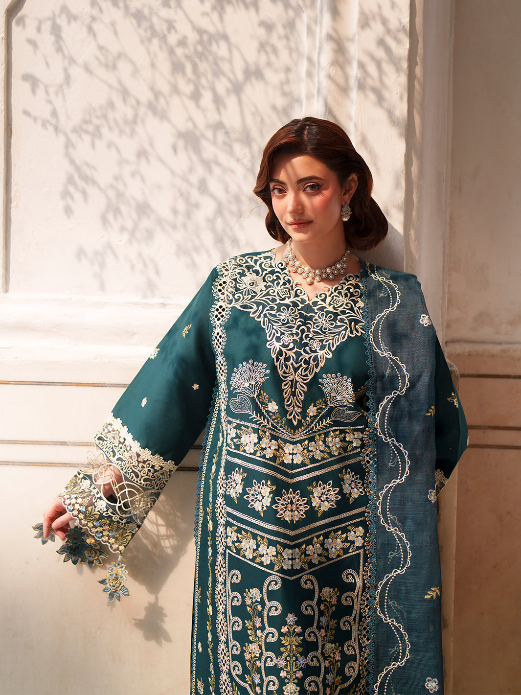Mahnur | Nilofer Luxury Lawn 26 | NL-13 by Mahnur - Designer Dress  - Type : Ladies Clothes - Available at Libayah - 100% Original 