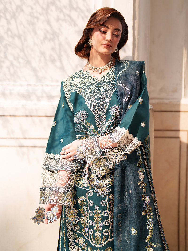Mahnur | Nilofer Luxury Lawn 26 | NL-13 by Mahnur - Designer Dress  - Type : Ladies Clothes - Available at Libayah - 100% Original 