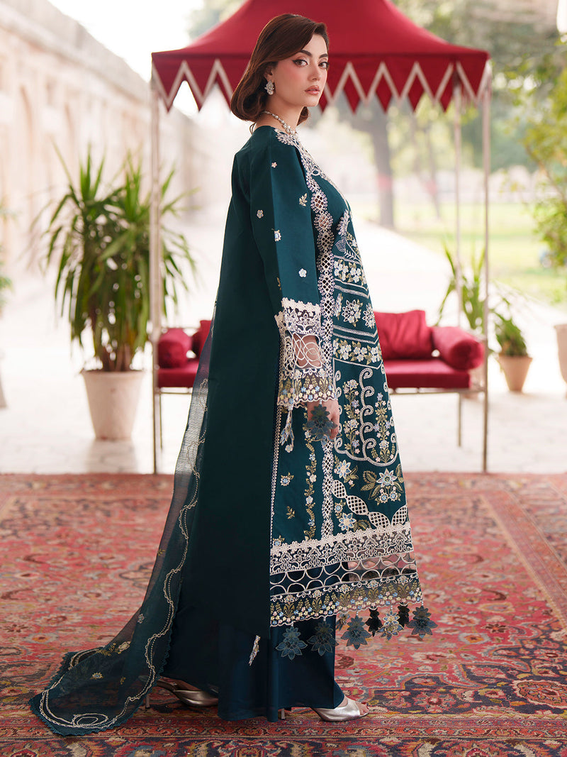 Mahnur | Nilofer Luxury Lawn 26 | NL-13 by Mahnur - Designer Dress  - Type : Ladies Clothes - Available at Libayah - 100% Original 