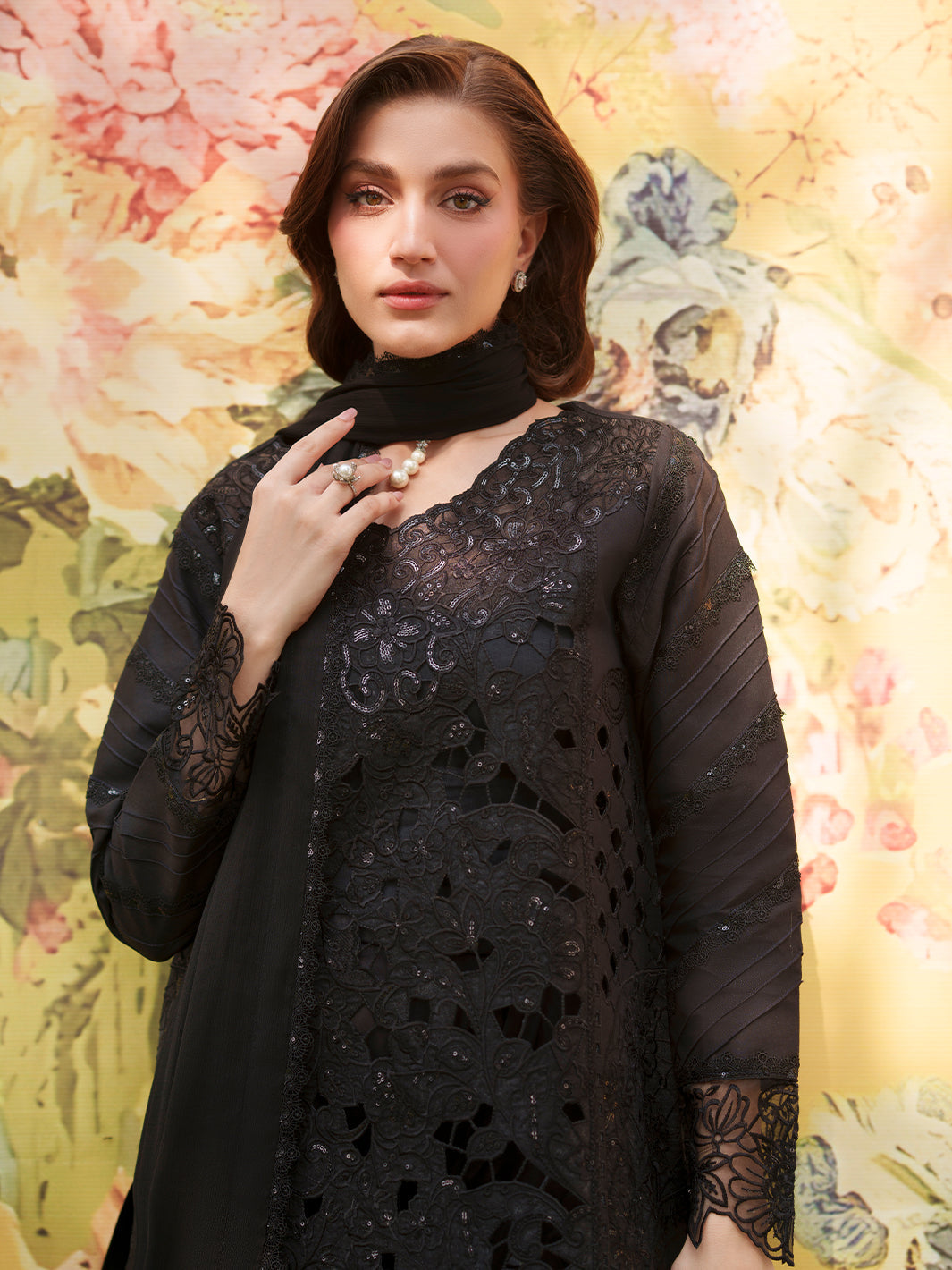Mahnur | Nilofer Luxury Lawn 26 | NL-14 by Mahnur - Designer Dress  - Type : Ladies Clothes - Available at Libayah - 100% Original 