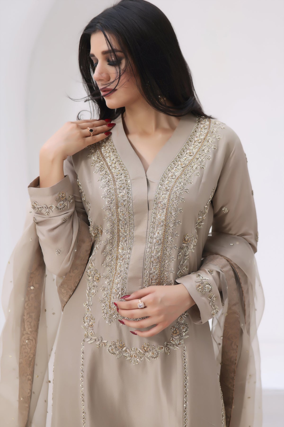 Mona Imran | Nain Wedding Formals | MAHAY by Mona Imran - Designer Dress - Type: Ladies Clothes - Available at Libayah - 100% Original