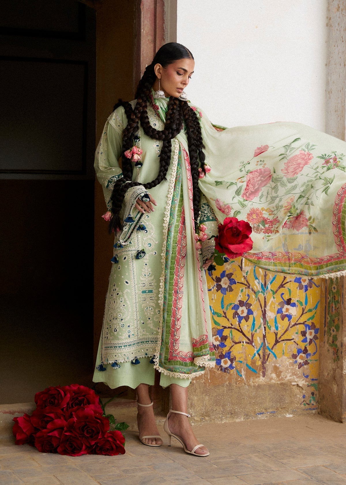 Hussain Rehar | Zan SS26 | Nane by Hussain Rehar - Designer Dress  - Type : Ladies Clothes - Available at Libayah - 100% Original 