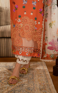 Asifa and Nabeel | Meraki Vintage 25 | Naranji (MVL25-01) by Asifa and Nabeel - Designer Dress - Type: Ladies Clothes - Available at Libayah - 100% Original