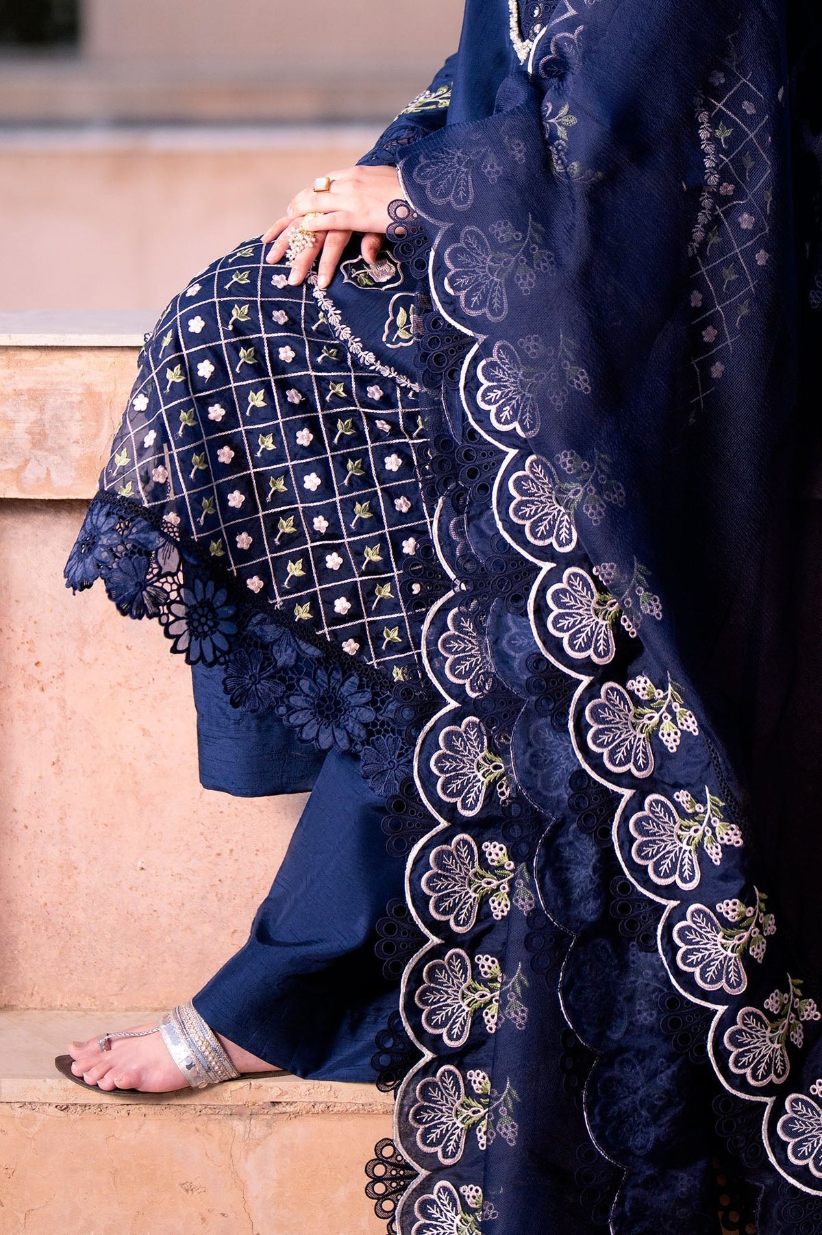 Fozia Khalid | Kahani Silk Luxury Dresses | Rukhsana by Fozia Khalid - Designer Dress - Type: Ladies Clothes - Available at Libayah - 100% Original