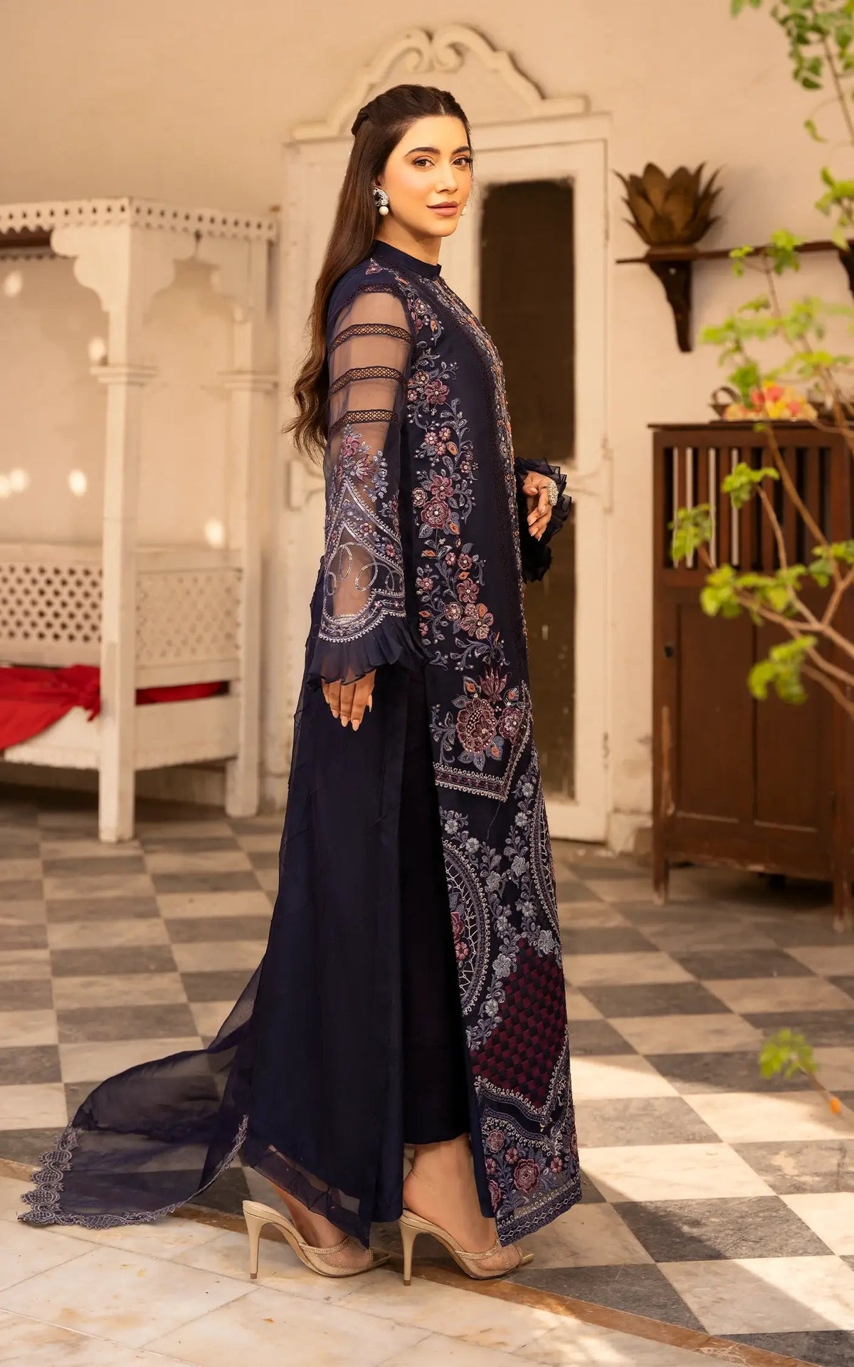 Asifa and Nabeel | Sunehri Eid 25 | Neelum-(SEF25-05) by Asifa and Nabeel - Designer Dress - Type: Ladies Clothes - Available at Libayah - 100% Original