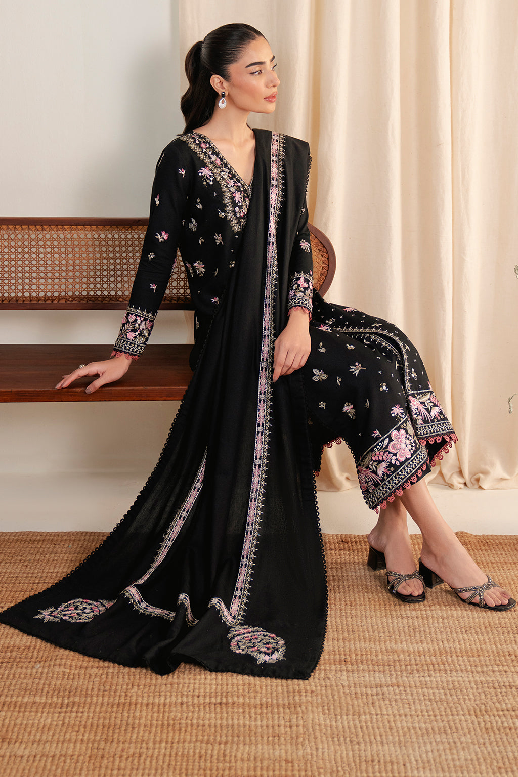 Neeshay | Fall Pret 24 | Noir Garden by Neeshay - Designer Dress - Type: Ladies Clothes - Available at Libayah - 100% Original
