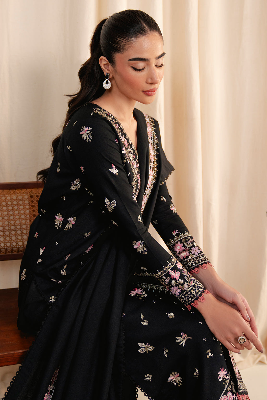 Neeshay | Fall Pret 24 | Noir Garden by Neeshay - Designer Dress - Type: Ladies Clothes - Available at Libayah - 100% Original