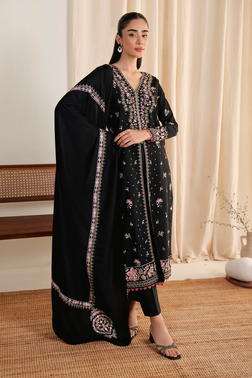 Neeshay | Fall Pret 24 | Noir Garden by Neeshay - Designer Dress - Type: Ladies Clothes - Available at Libayah - 100% Original