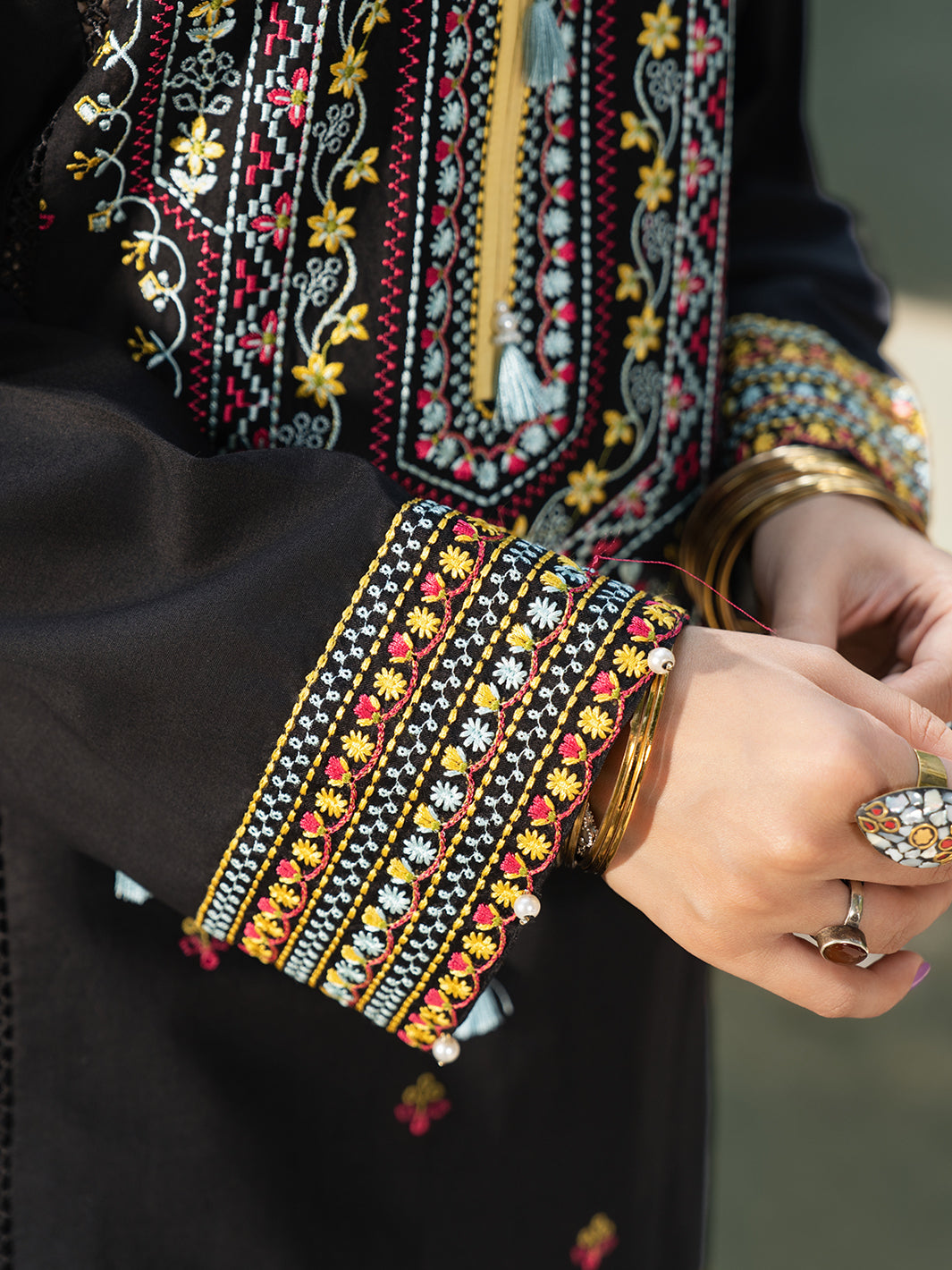 Hemstitch | The Garden Lawn | Night Jasmine by Hemstitch - Designer Dress  - Type : Ladies Clothes - Available at Libayah - 100% Original 