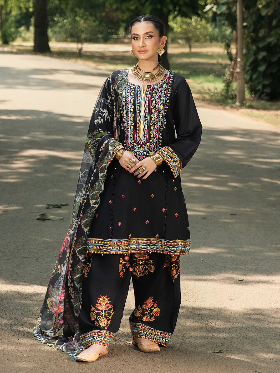 Hemstitch | The Garden Lawn | Night Jasmine by Hemstitch - Designer Dress  - Type : Ladies Clothes - Available at Libayah - 100% Original 