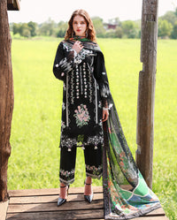 Mushq | The Secret Garden Lawn | Nightshade Bloom by Mushq - Designer Dress  - Type : Ladies Clothes - Available at Libayah - 100% Original 