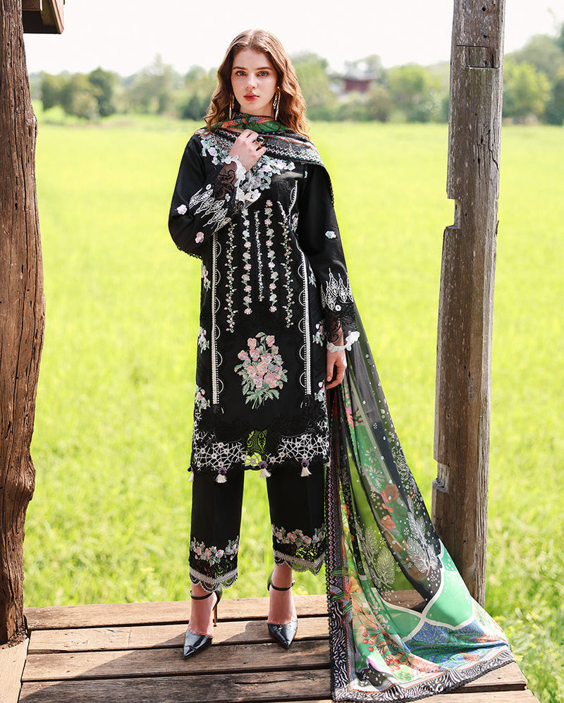 Mushq | The Secret Garden Lawn | Nightshade Bloom by Mushq - Designer Dress  - Type : Ladies Clothes - Available at Libayah - 100% Original 