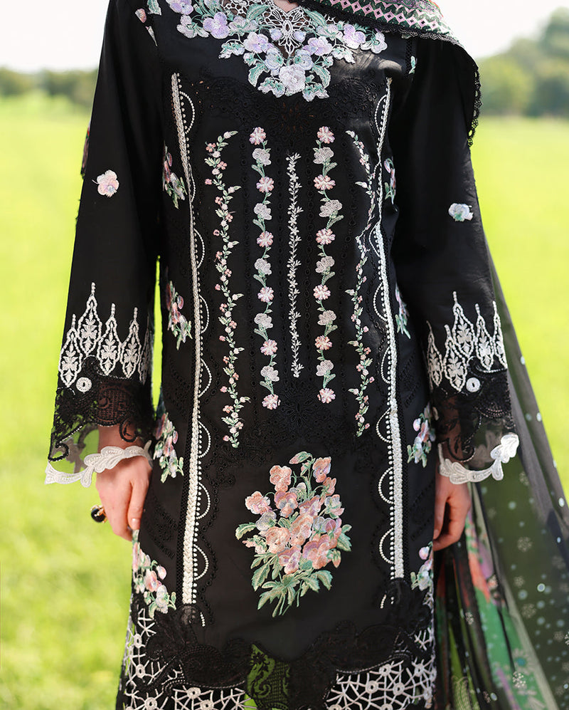 Mushq | The Secret Garden Lawn | Nightshade Bloom by Mushq - Designer Dress  - Type : Ladies Clothes - Available at Libayah - 100% Original 