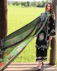 Mushq | The Secret Garden Lawn | Nightshade Bloom by Mushq - Designer Dress  - Type : Ladies Clothes - Available at Libayah - 100% Original 