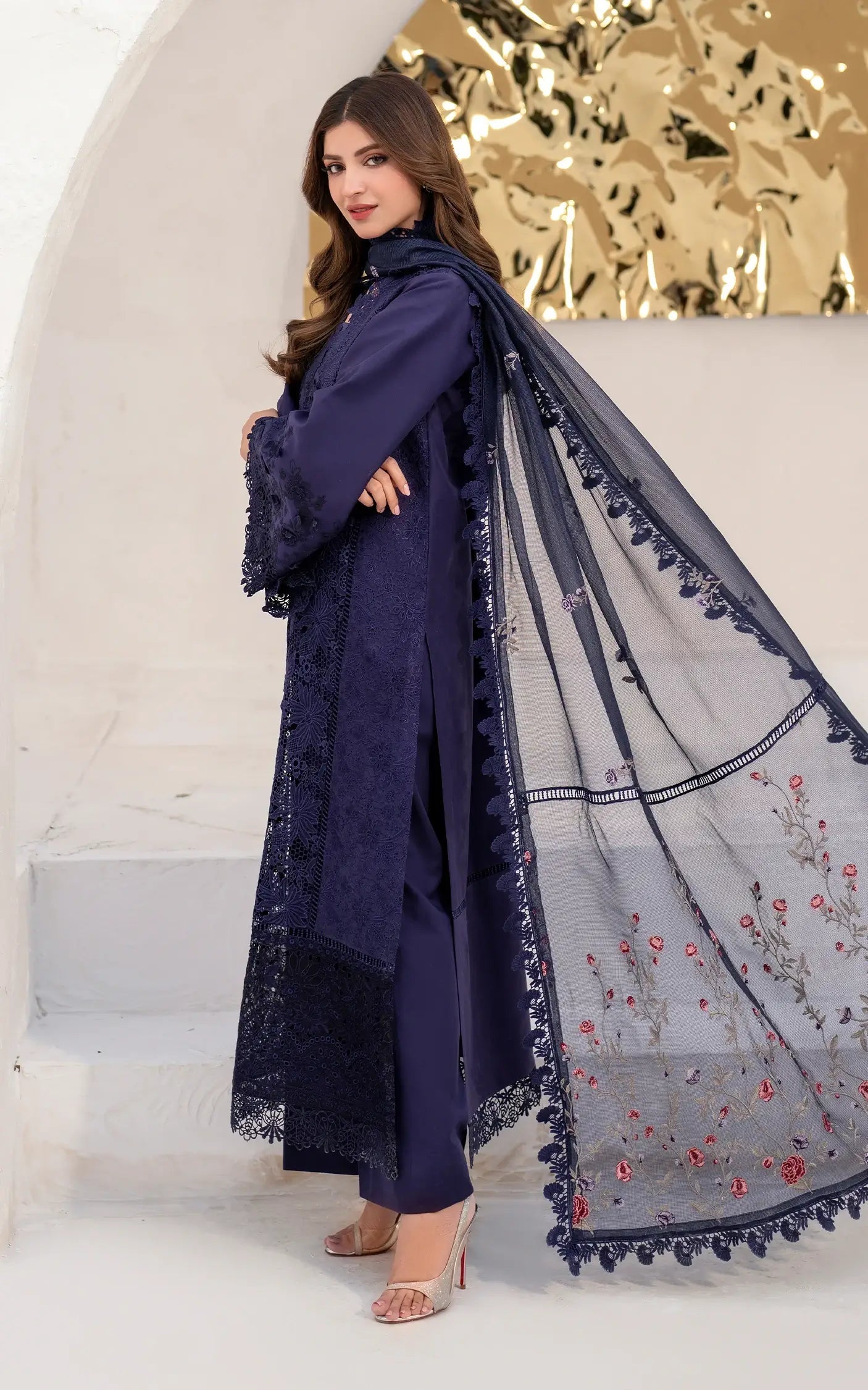 Asifa and Nabeel | Azalia Sumemr 25 | Nile (AZL25-08) by Asifa and Nabeel - Designer Dress - Type: Ladies Clothes - Available at Libayah - 100% Original