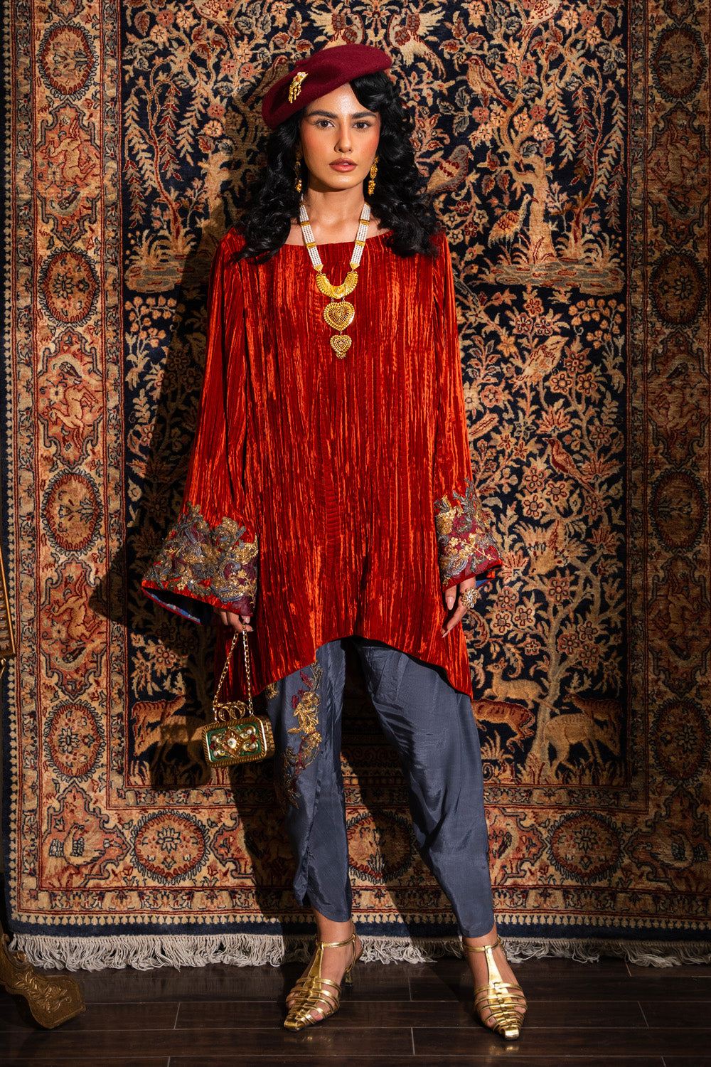 Nilofer Shahid | Aatish the Fire Within | Sholay (2pc) Aatish The Fire within by Nilofer Shahid - Designer Dress - Type: Ladies Clothes - Available at Libayah - 100% Original