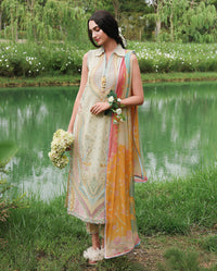 Mushq | The Secret Garden Lawn | Nocturne Flora by Mushq - Designer Dress  - Type : Ladies Clothes - Available at Libayah - 100% Original 