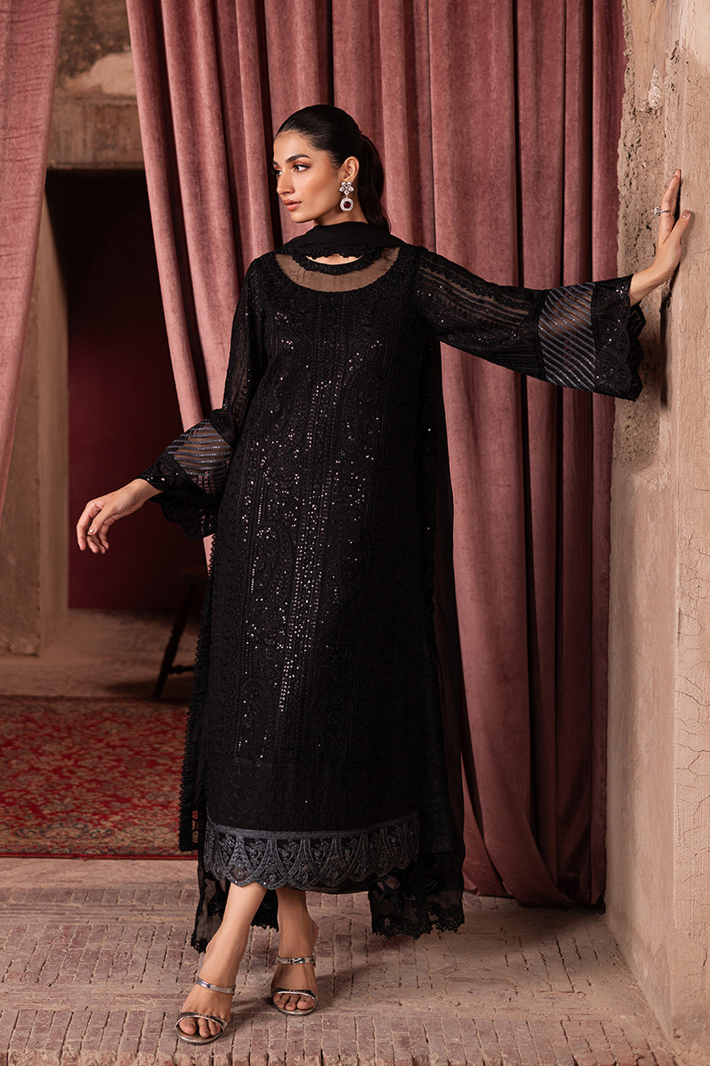 Azure | Luxe Formals | Noir Mystique by Azure - Designer Dress  - Type : Ladies Clothes - Available at Libayah - 100% Original 