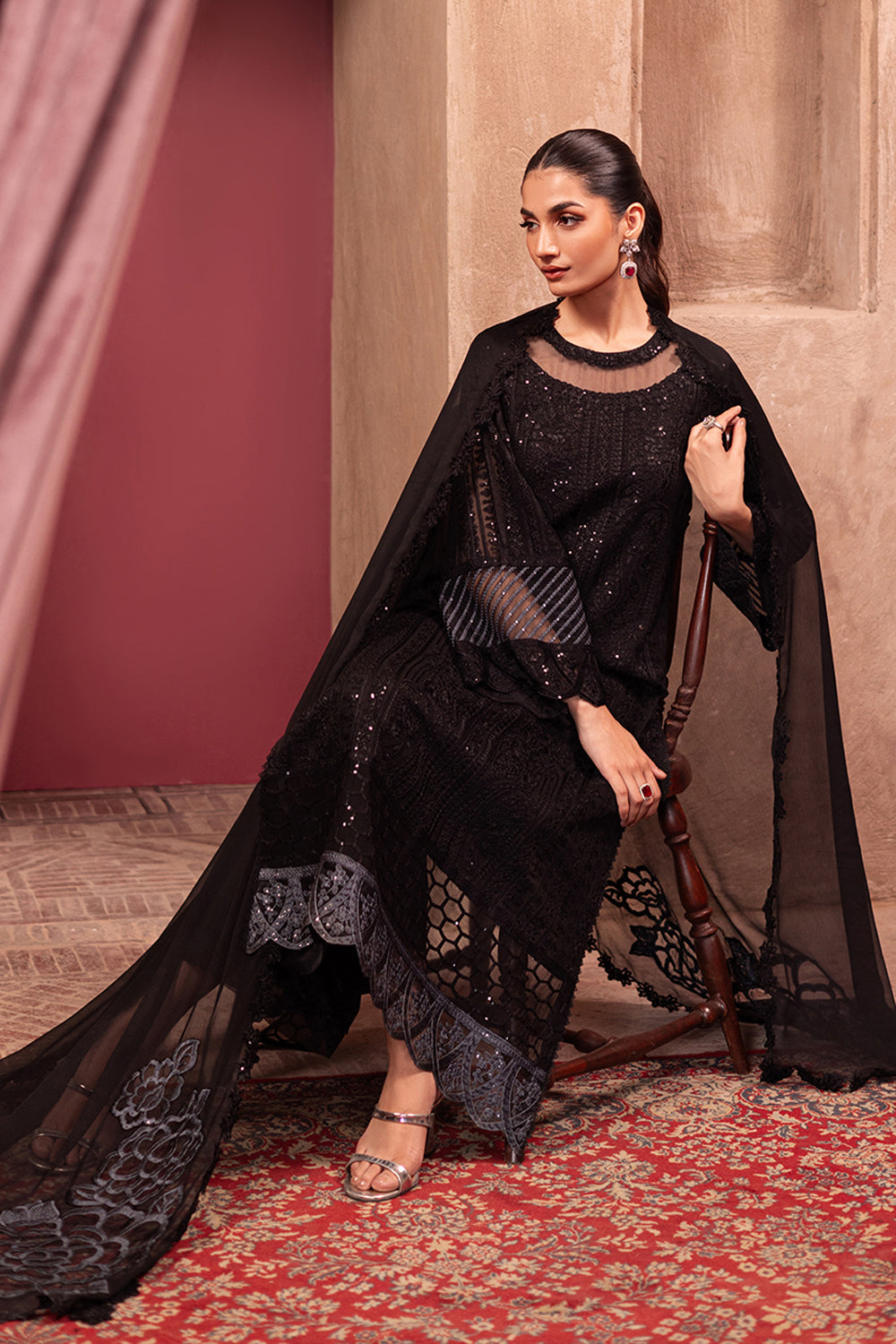 Azure | Luxe Formals | Noir Mystique by Azure - Designer Dress  - Type : Ladies Clothes - Available at Libayah - 100% Original 