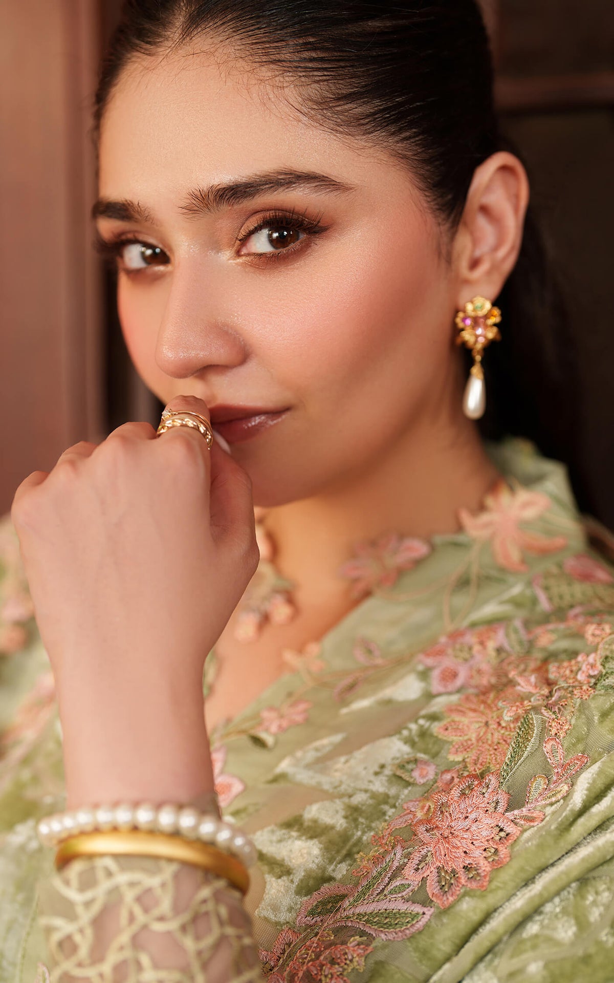 Asifa and Nabeel | Pashmina Luxe 25 | Noir LWC25-04 by Asifa and Nabeel - Designer Dress - Type : Ladies Clothes - Available at Libayah - 100% Original 