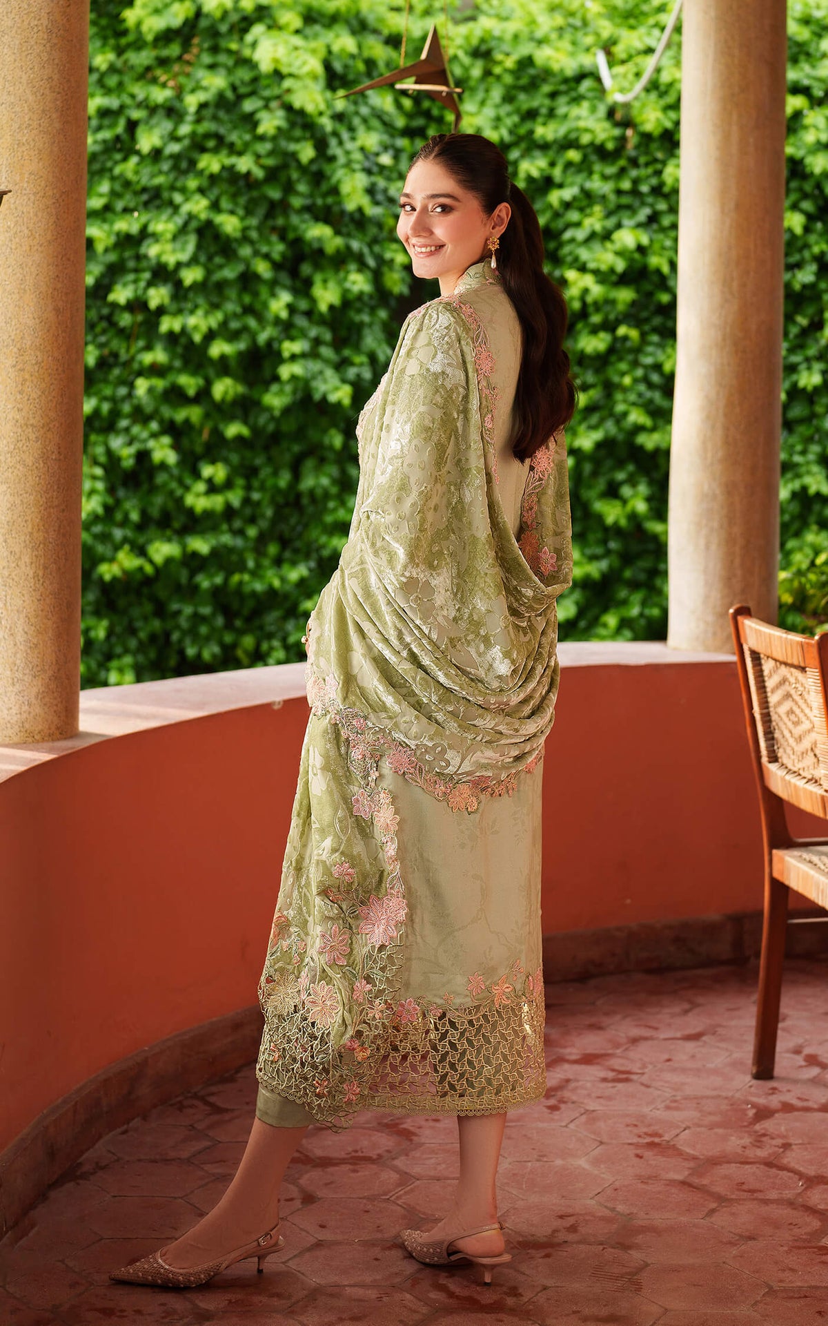 Asifa and Nabeel | Pashmina Luxe 25 | Noir LWC25-04 by Asifa and Nabeel - Designer Dress - Type : Ladies Clothes - Available at Libayah - 100% Original 