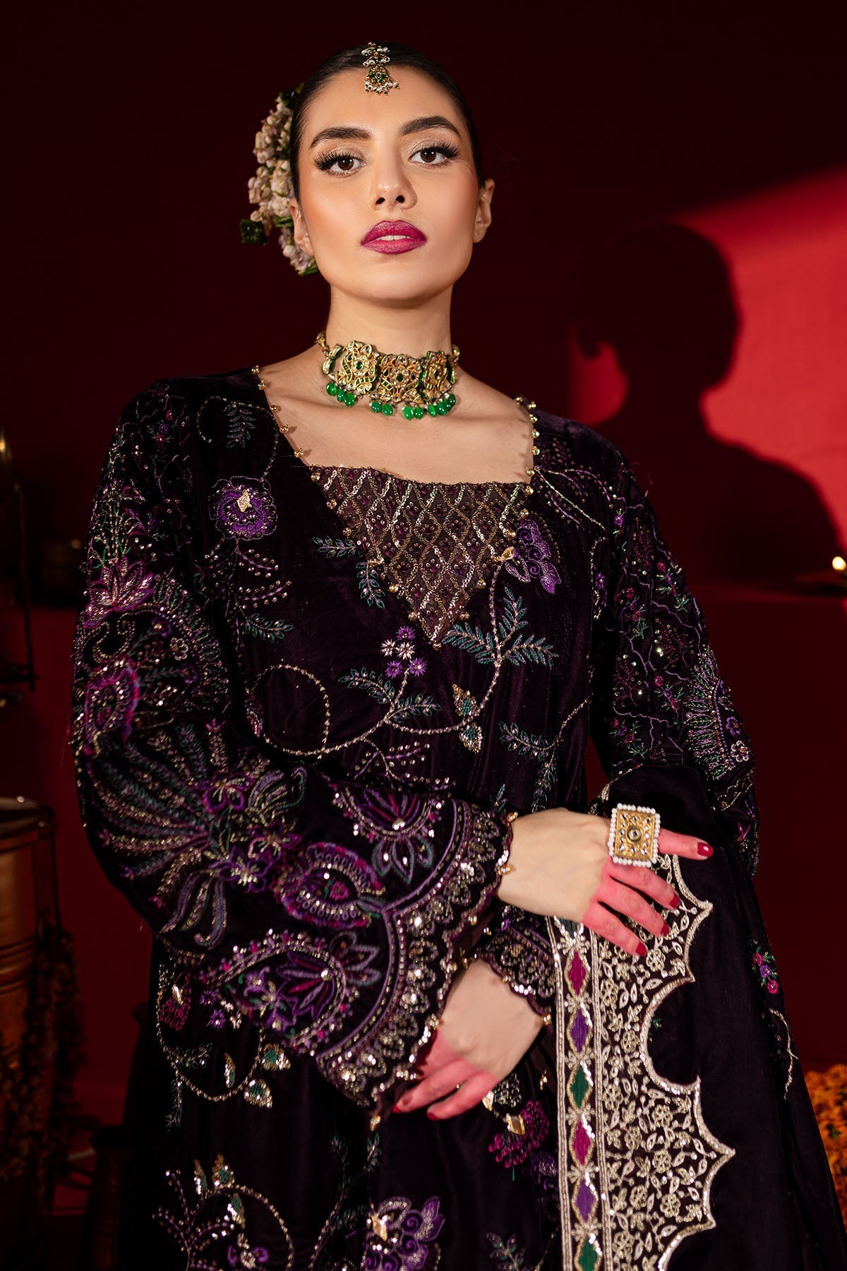 Nureh | Maya Velvet |  NW-91 by Nureh - Designer Dress - Type: Ladies Clothes - Available at Libayah - 100% Original