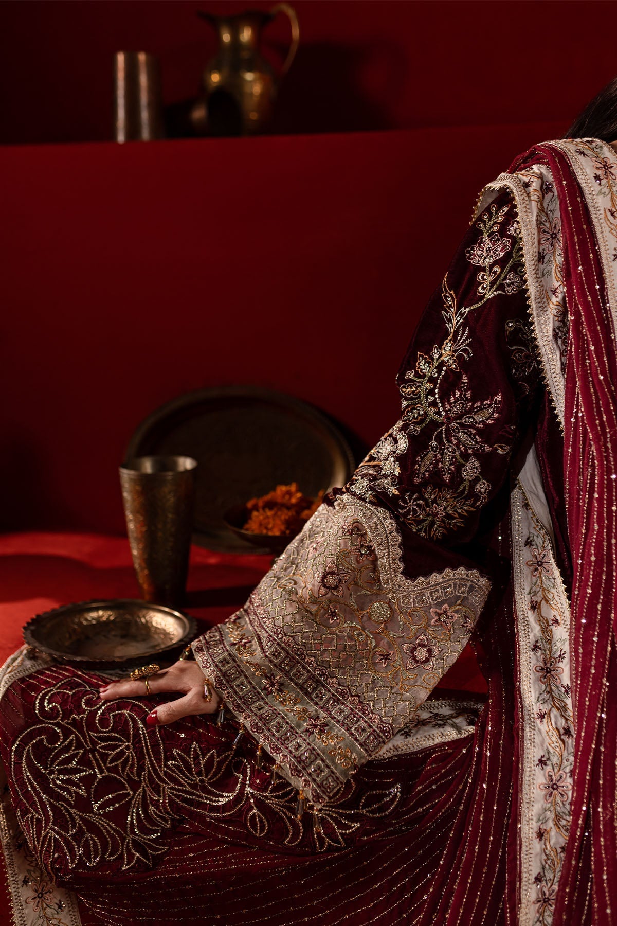 Nureh | Maya Velvet |  NW-89 by Nureh - Designer Dress - Type: Ladies Clothes - Available at Libayah - 100% Original