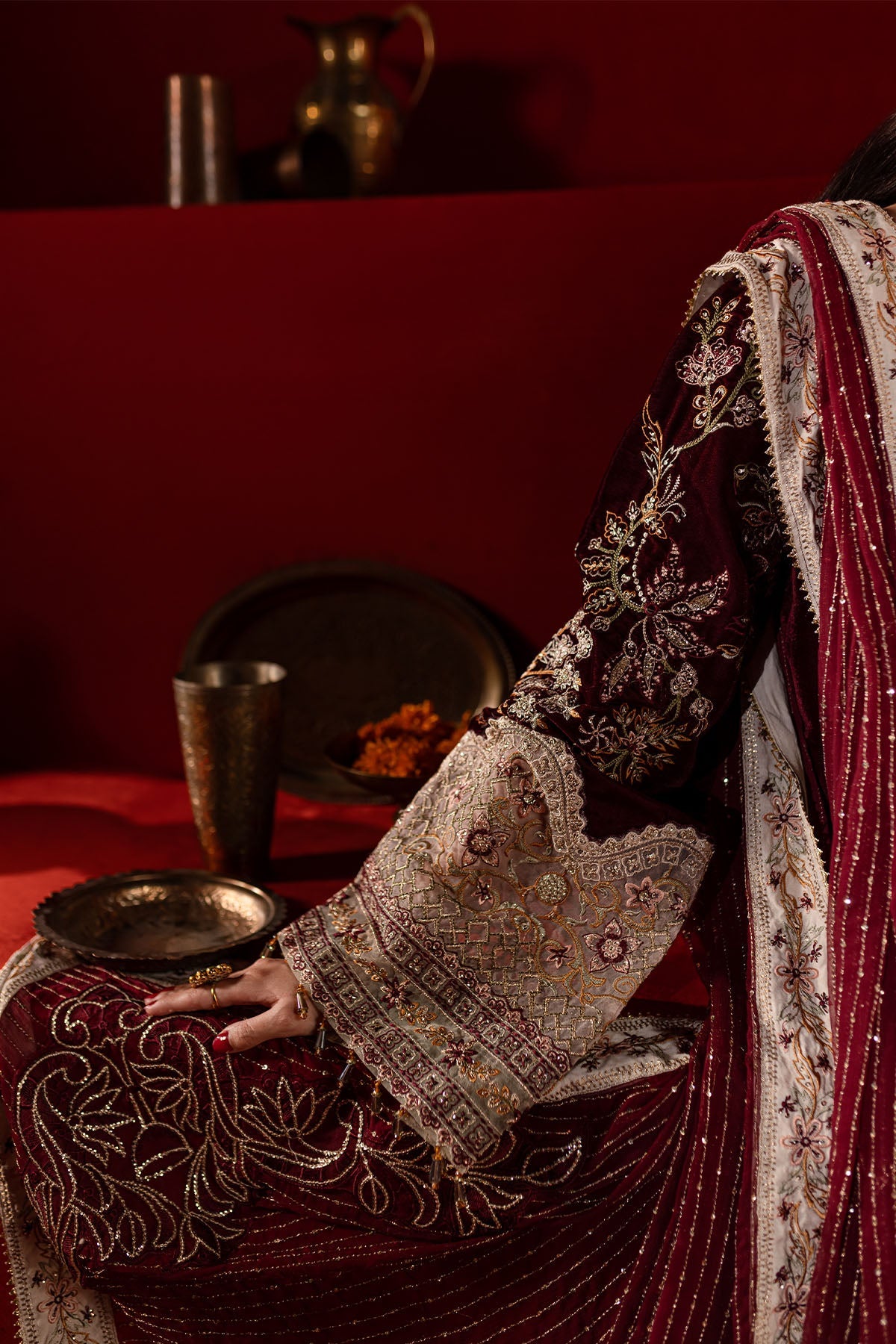 Nureh | Maya Velvet |  NW-89 by Nureh - Designer Dress - Type: Ladies Clothes - Available at Libayah - 100% Original