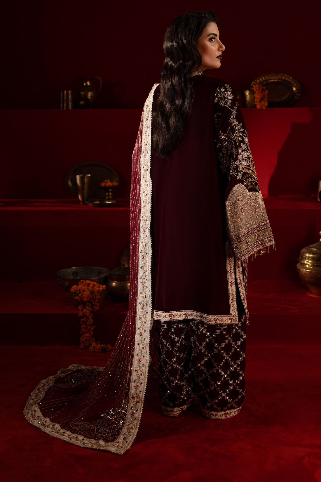 Nureh | Maya Velvet |  NW-89 by Nureh - Designer Dress - Type: Ladies Clothes - Available at Libayah - 100% Original