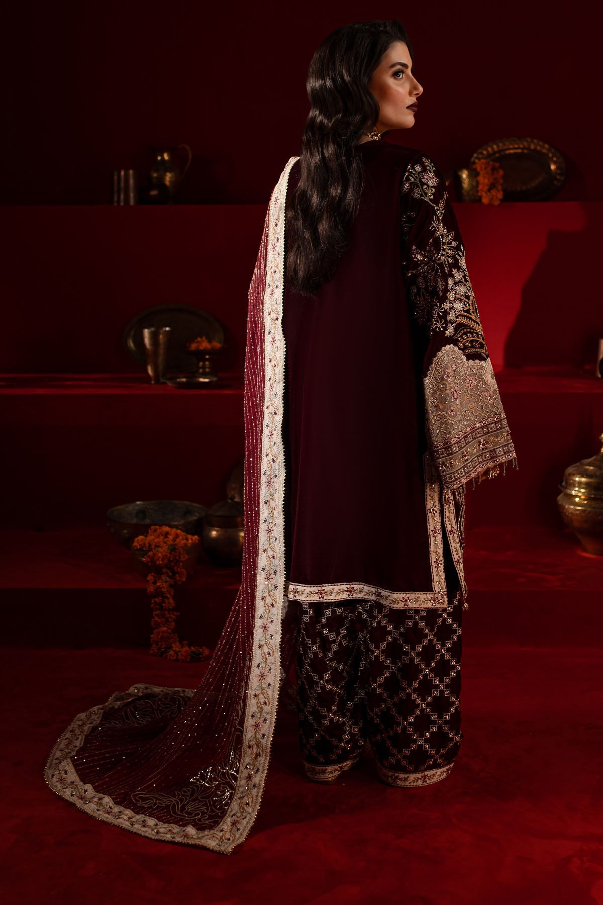 Nureh | Maya Velvet |  NW-89 by Nureh - Designer Dress - Type: Ladies Clothes - Available at Libayah - 100% Original