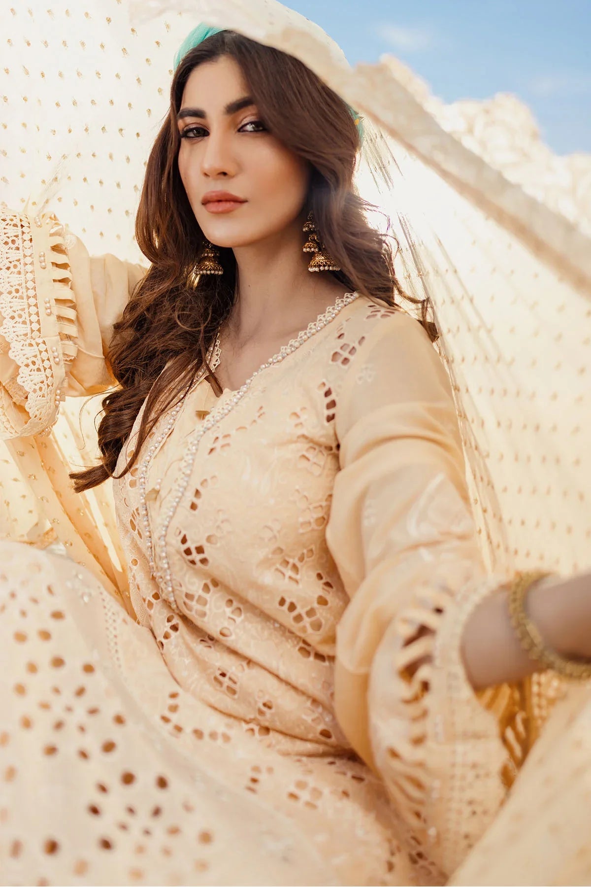 Nureh | Sehra Swiss Voil Lawn | FEROCE - NE-74 by Nureh - Designer Dress - Type: Ladies Clothes - Available at Libayah - 100% Original