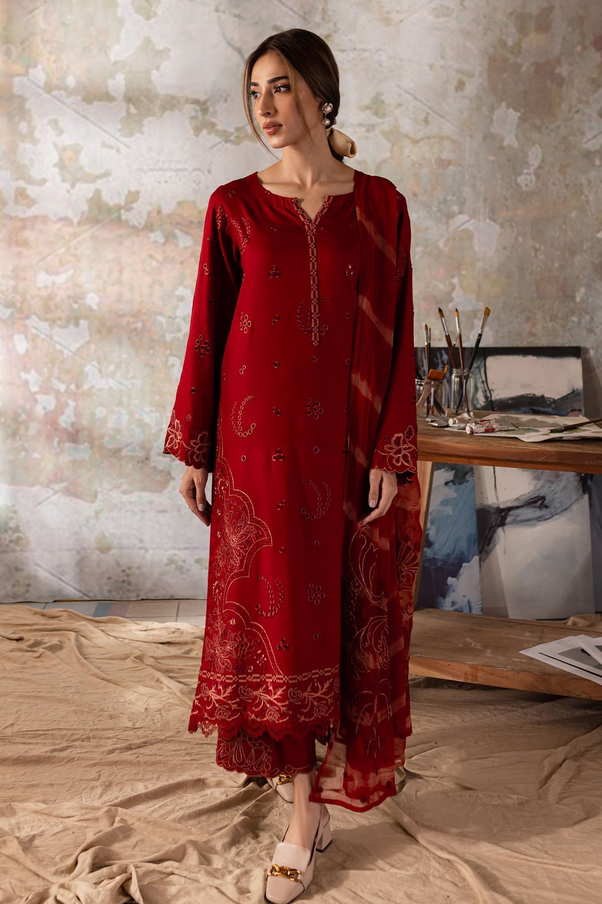 Nureh | Shades of Winter | NP-571 by Nureh - Designer Dress - Type: Ladies Clothes - Available at Libayah - 100% Original