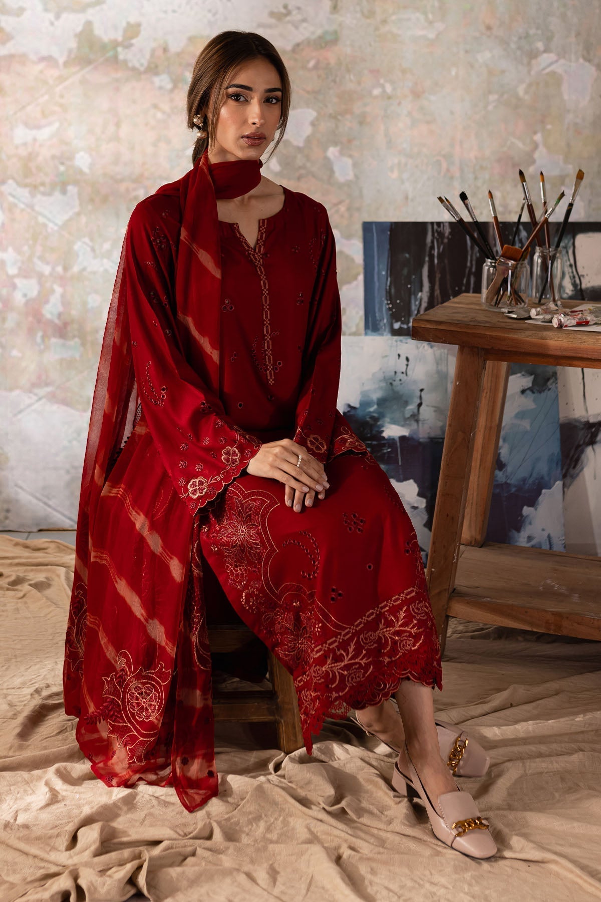 Nureh | Shades of Winter | NP-571 by Nureh - Designer Dress - Type: Ladies Clothes - Available at Libayah - 100% Original