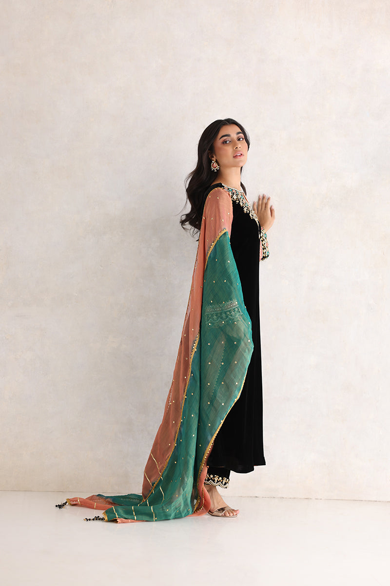 Sana Abbas | Velvet Formals | NURGUL by Sana Abbas - Designer Dress - Type: Ladies Clothes - Available at Libayah - 100% Original