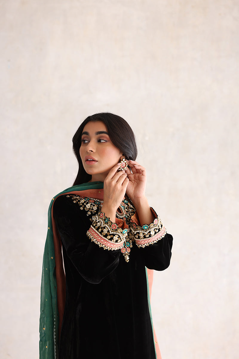 Sana Abbas | Velvet Formals | NURGUL by Sana Abbas - Designer Dress - Type: Ladies Clothes - Available at Libayah - 100% Original