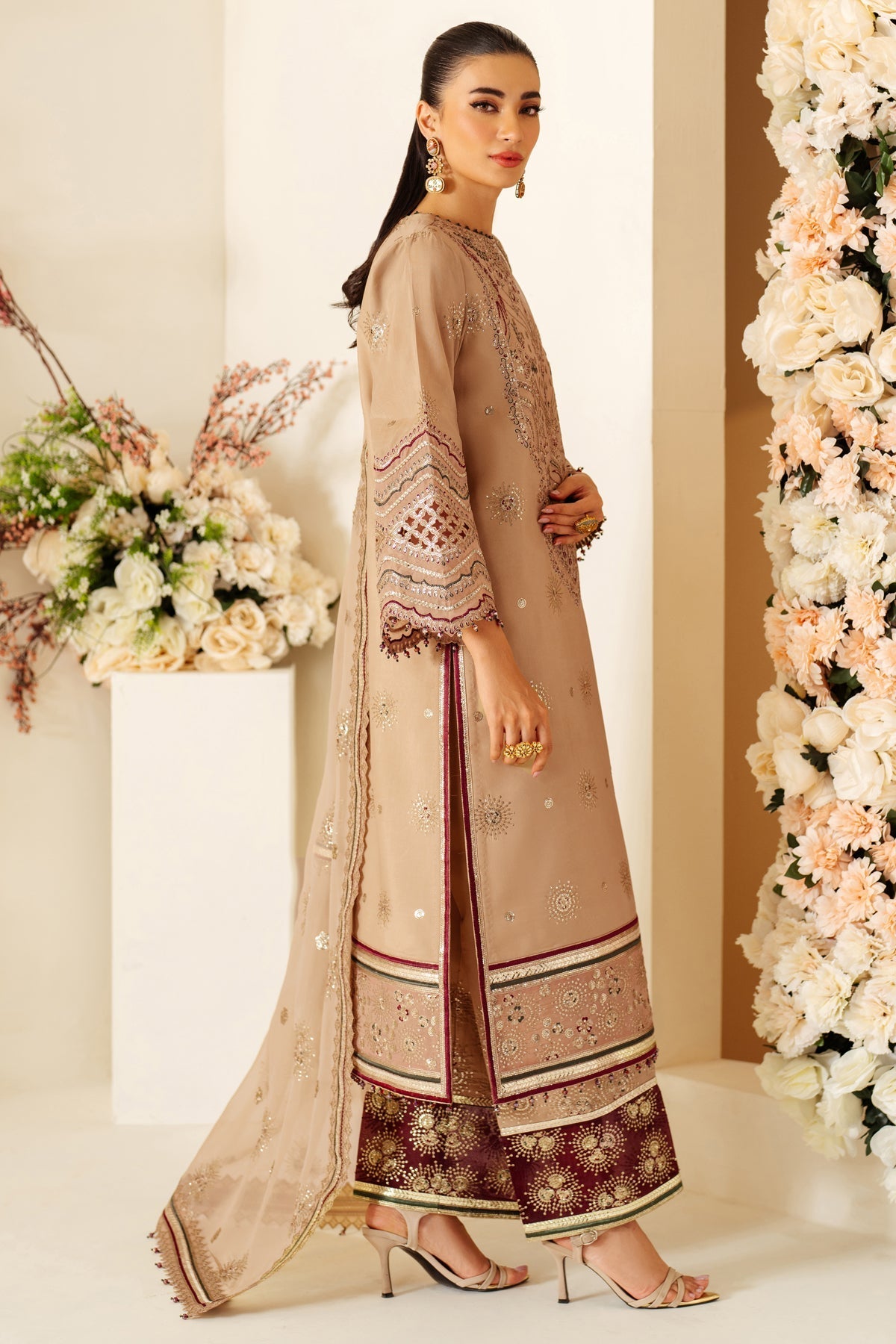 Alizeh | Luxury Raw Silk | AF-RS-06-OAK by Alizeh - Designer Dress - Type: Ladies Clothes - Available at Libayah - 100% Original