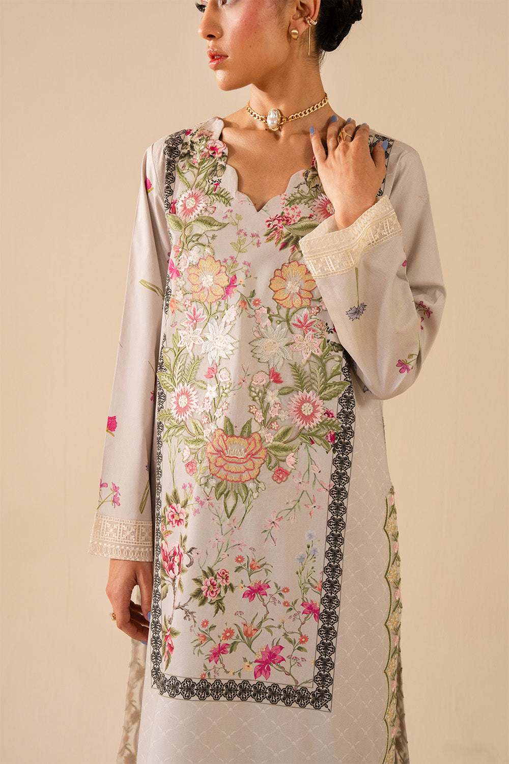 Maryum N Maria | Floren Lawn | DAISY by Maryum N Maria - Designer Dress - Type: Ladies Clothes - Available at Libayah - 100% Original