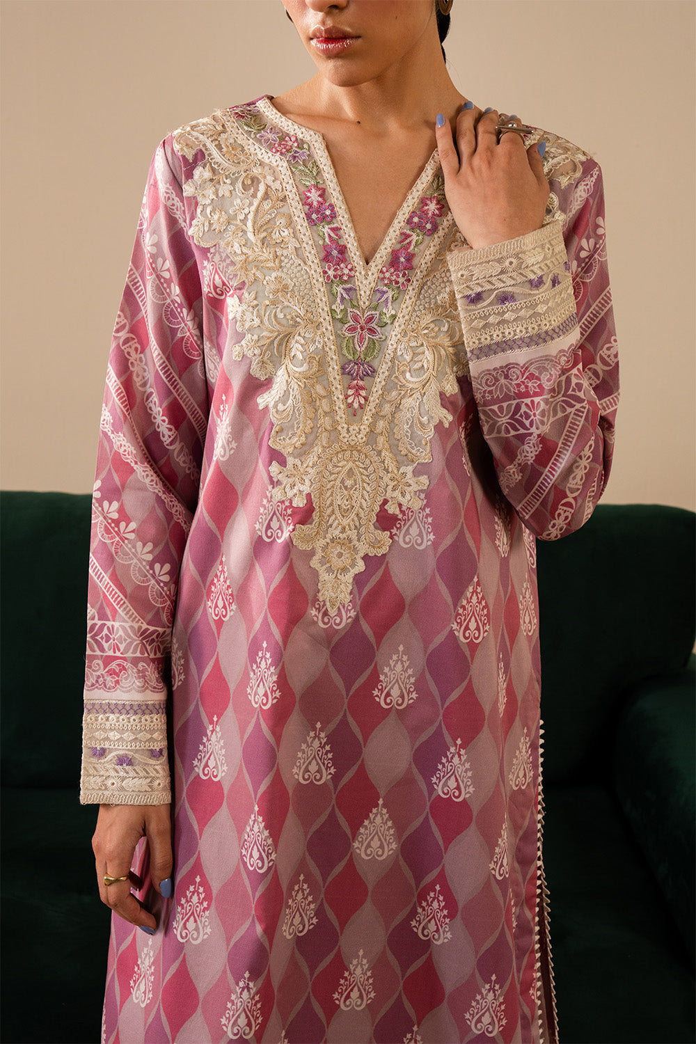 Maryum N Maria | Floren Lawn | LUNA by Maryum N Maria - Designer Dress - Type: Ladies Clothes - Available at Libayah - 100% Original