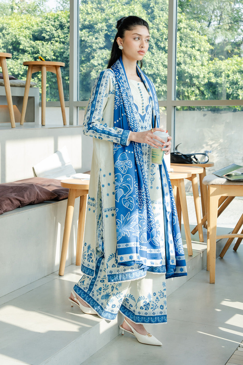 Maryum N Maria | Latte Layers Pret | COCOA CALM - MWS5827 by Maryum N Maria - Designer Dress  - Type : Ladies Clothes - Available at Libayah - 100% Original 