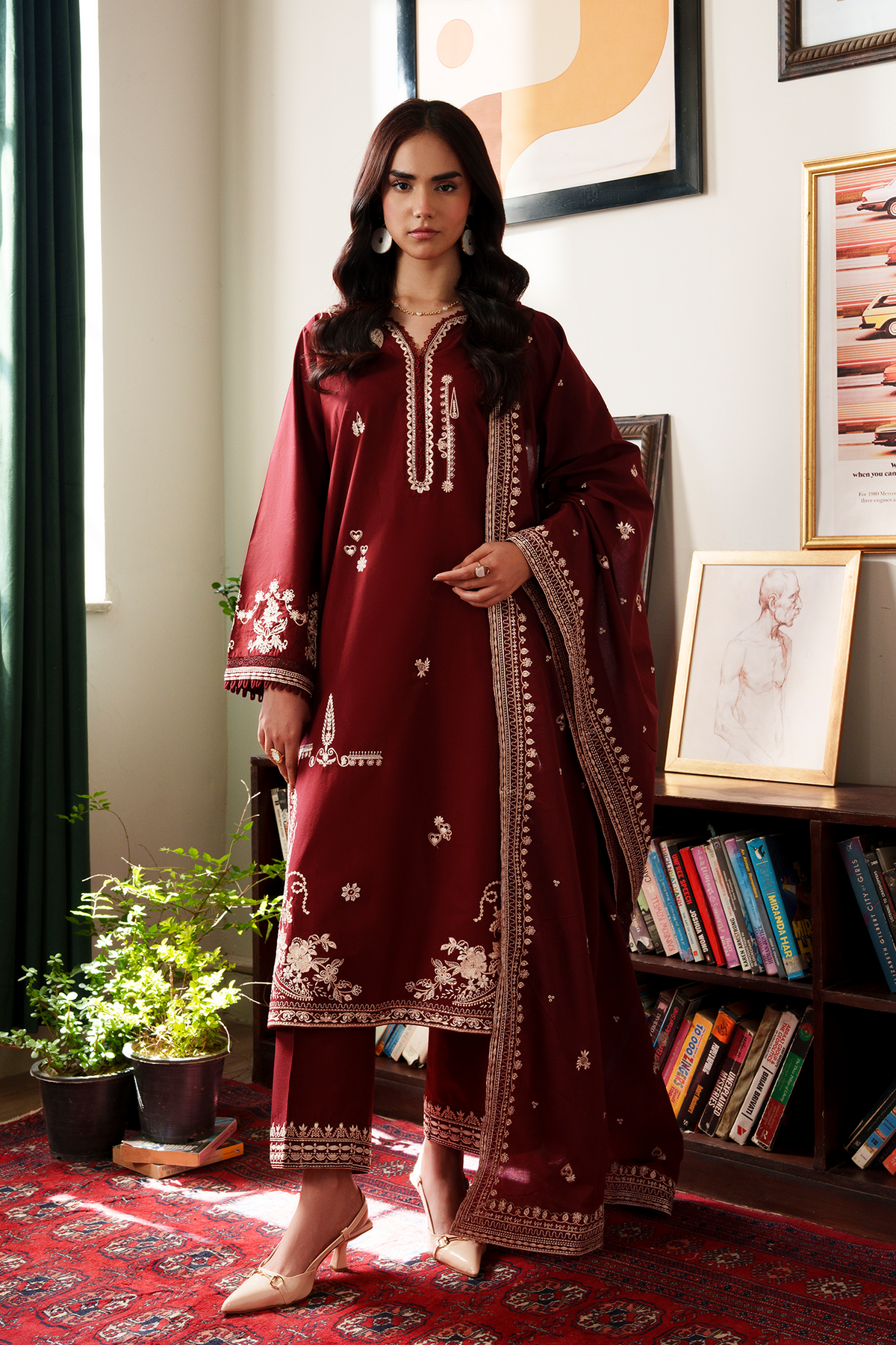Afrozeh | Basic Pret 26 RTW | NACRE by Afrozeh - Designer Dress  - Type : Ladies Clothes - Available at Libayah - 100% Original 