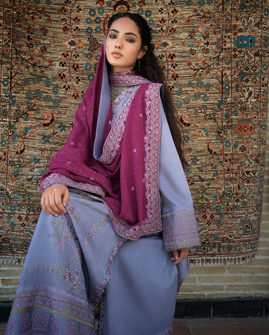 Mushq | Bukhara Winter Edit | Old City Bloom by Mushq - Designer Dress  - Type : Ladies Clothes - Available at Libayah - 100% Original 