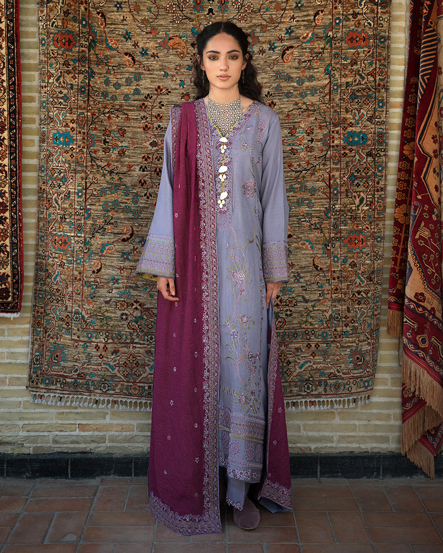 Mushq | Bukhara Winter Edit | Old City Bloom by Mushq - Designer Dress  - Type : Ladies Clothes - Available at Libayah - 100% Original 