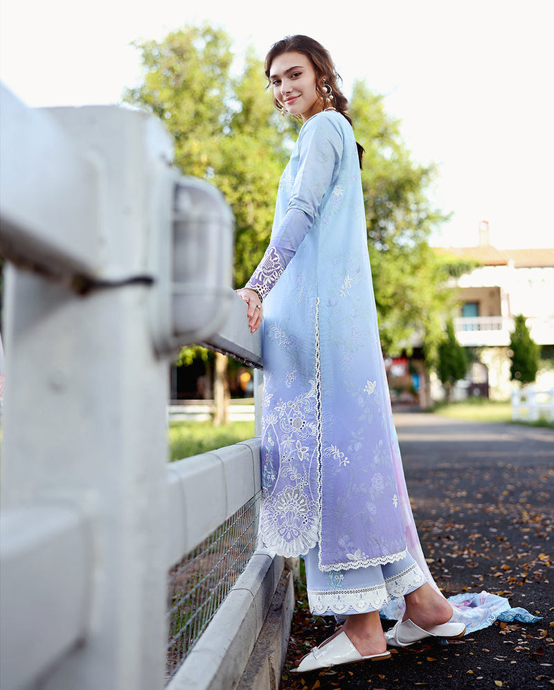 Mushq | Solace Ombre Chikankari | Ombre Whisper - by Libayah - Registered Vendor of : Mushq - 100% Original Designer Dress