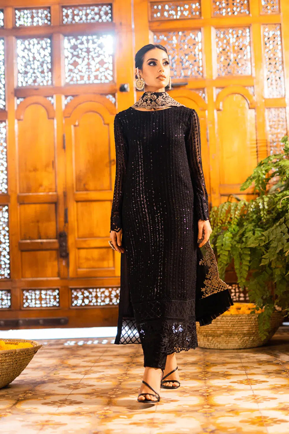 Azure | Embroidered Formals | Onyx Dove by Azure - Designer Dress - Type: Ladies Clothes - Available at Libayah - 100% Original