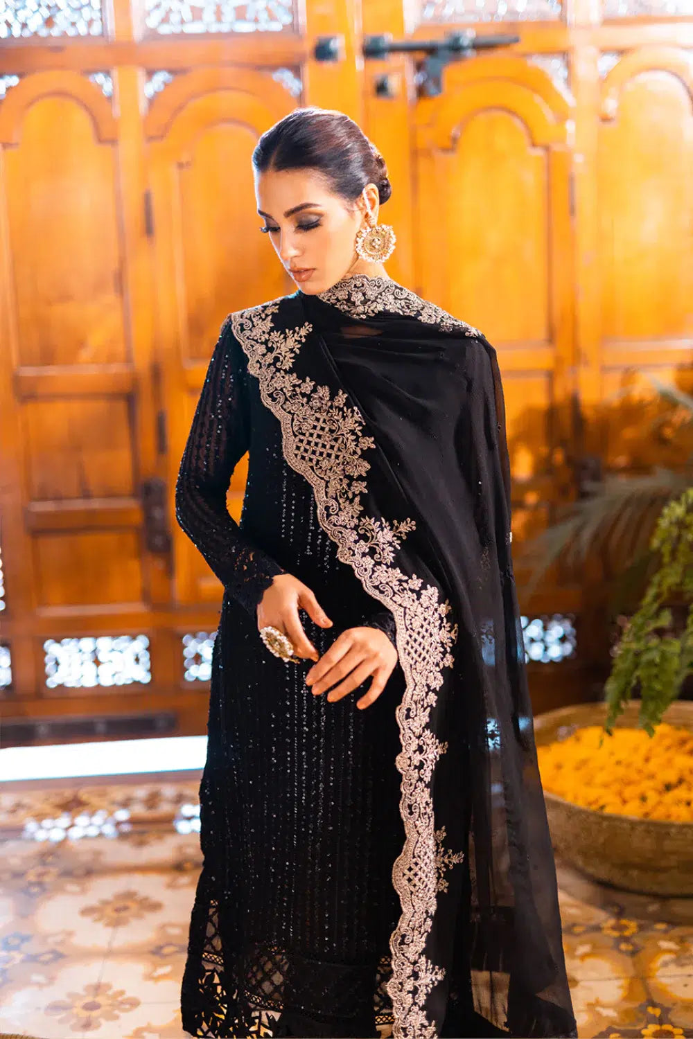 Azure | Embroidered Formals | Onyx Dove by Azure - Designer Dress - Type: Ladies Clothes - Available at Libayah - 100% Original